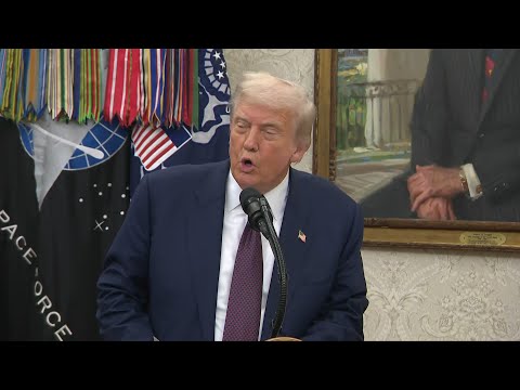 Video Thumbnail: Trump says to impose 100 percent tariff on semiconductors | AFP