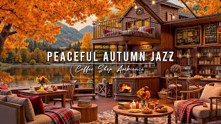 Download lagu Peaceful Autumn Day with Soft Piano Jazz Music 🍂 Lakeside Coffee Shop Ambience & Warm Jazz Music mp3