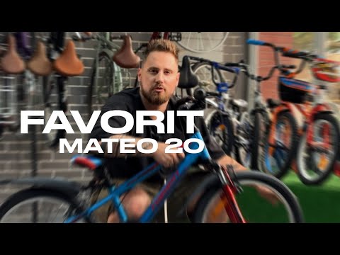 Детский велосипед Favorit Mateo 20 (черный) MAT20V10BK-AL - видео 1