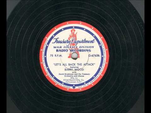 Let's All Back The Attack - Barry Wood 1943 78 rpm