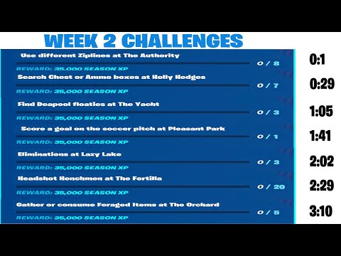 Quick Guide to Complete all Chapter 2 Season 3 Week 2 Challenges
