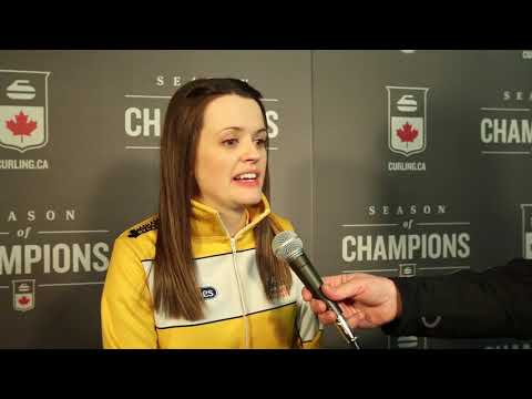 2019 Scotties Tournament of Hearts - Media Scrum - Draw 7