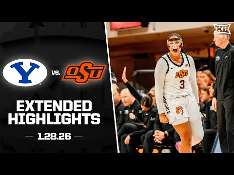 BYU vs. Oklahoma State Extended Highlights | 2025-26 Big 12 Women's Basketball