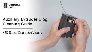 Bambu Lab X2D Auxiliary Extruder Clog Cleaning Guide