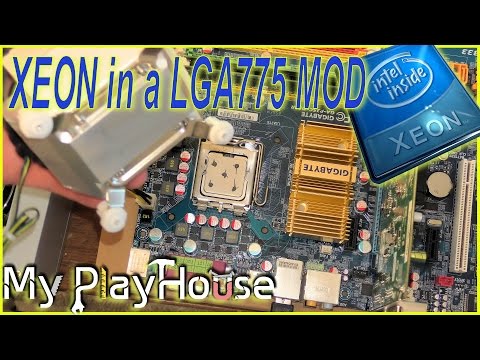 LGA 771 TO 775 MOD - It WORKS !! Intel Quad core XEON - 323