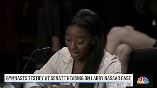 GYMNASTS TESTIFY AT SENATE HEARING ON LARRY NASSAR CASE