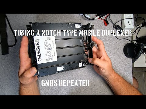 GMRS radio repeater notch duplexer tuning.