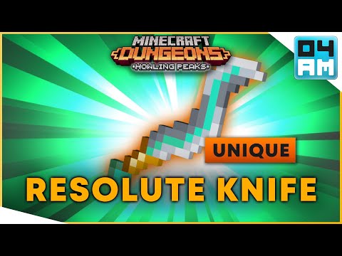 RESOLUTE TEMPEST KNIFE Full Guide & Where To Get It in Minecraft Dungeons Howling Peaks DLC