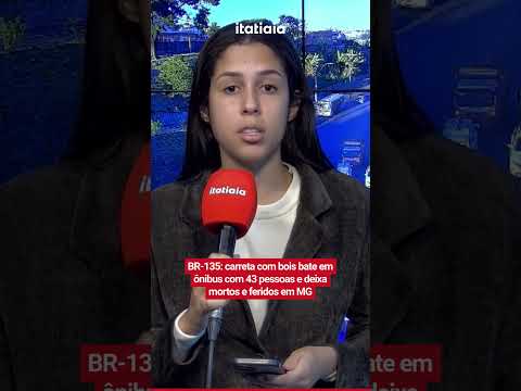 BR-135: CARRETA COM BOIS BATE EM ÔNIBUS COM 43 PESSOAS E DEIXA MORTOS E FERIDOS EM MG
