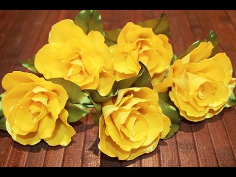 Kanzashi Flower Tutorial - Kanzashi Rose - Kanzshi Tutorial