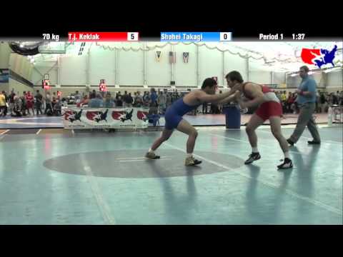 T.j. Keklak vs. Shohei Takagi at 2013 ASICS University Nationals - FS