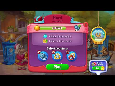 Fishdom 4892 Hard Level - NO BooSTERS