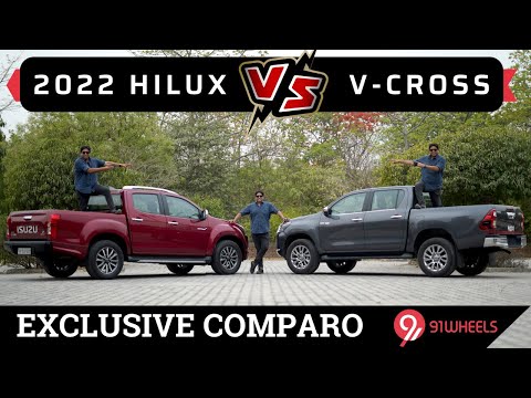 Toyota Hilux vs Isuzu D-Max V Cross 4x4 Comparison || Including 0-100 Acceleration
