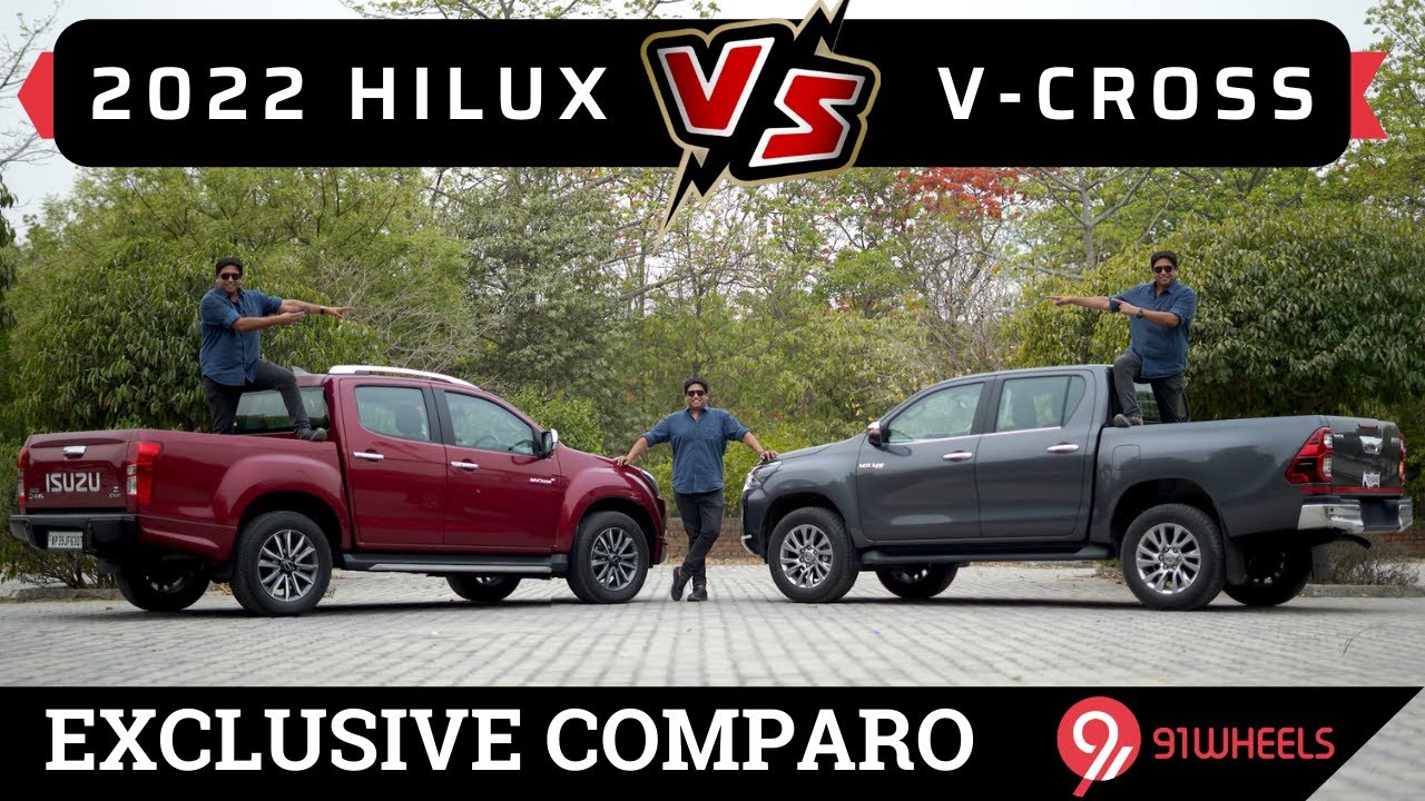 Toyota Hilux vs Isuzu D-Max V Cross 4x4 Comparison || Including 0-100 Acceleration