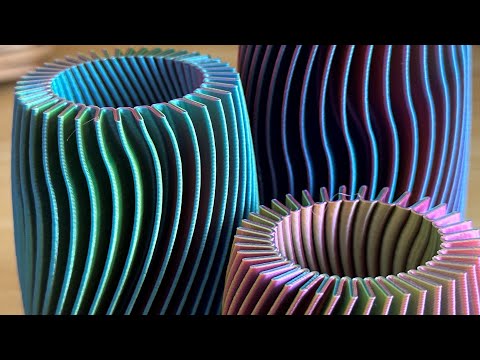 Radial Rib Pattern Radial Rib Vase by DaveMakesStuff - Thingiverse