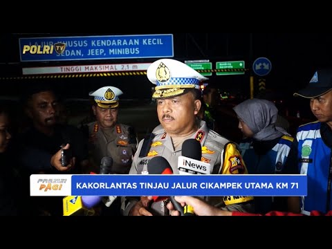 KAKORLANTAS TINJAU JALUR CIKAMPEK UTAMA KM 71