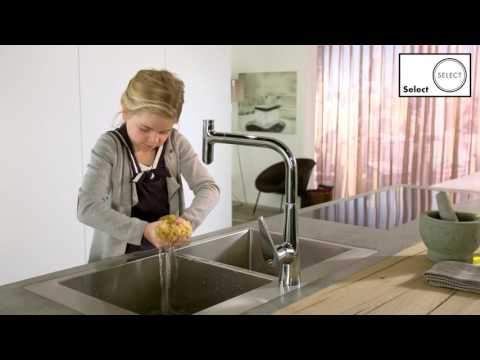 Lifestyle: Single lever kitchen mixer 300  pull-out spout