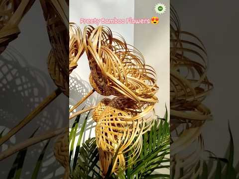 Bamboo Lamp Stand Flower Vase