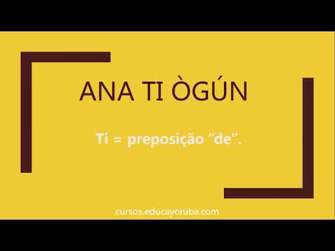 Aprenda Yorùbá - Ty ou TI. Como se escreve? - Olùkó Vander