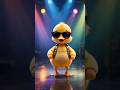 🪩 Funky Duck Dancing in Disco with Cool Moon Glasses 😎🦆 | Funny Dance Video #duckdisco #shorts