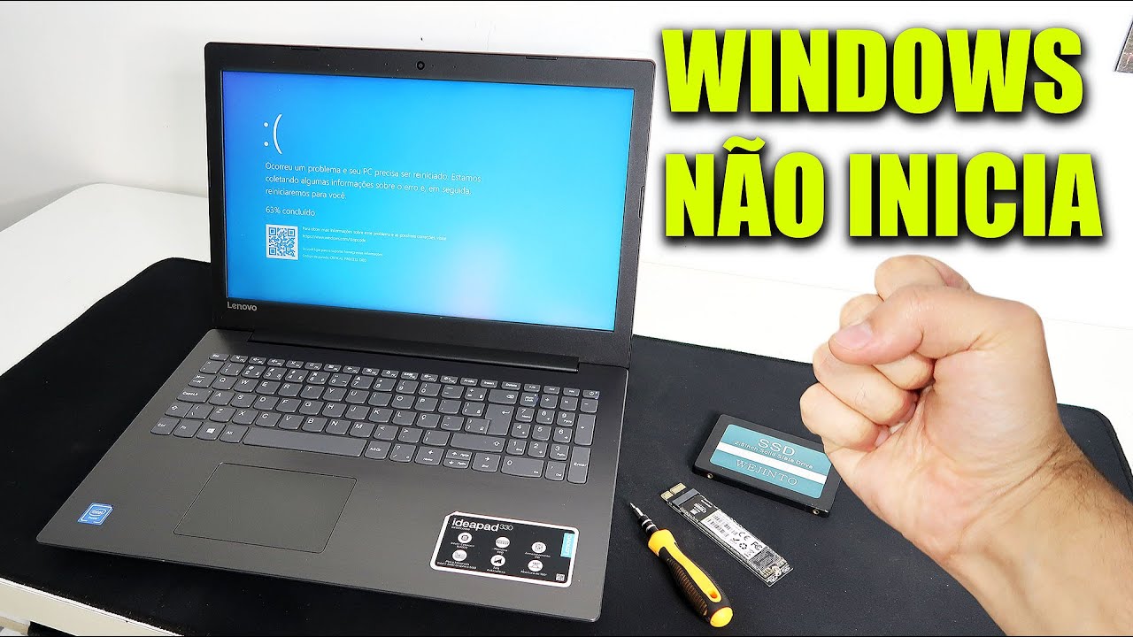 WINDOWS TRAVADO NÃO INICIA, COMO PROCEDER PRA ARRUMAR