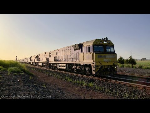 Pacific National 2PM5 Container Train  - PoathTV Australian Railways
