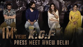 KGF Chapter 2 New Delhi Press Meet | Yash | Sanjay Dutt | Raveena Tandon | Srinidhi | Hombale Films