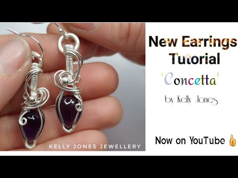 Wire Wrap Earrings Tutorial 'Concetta'.