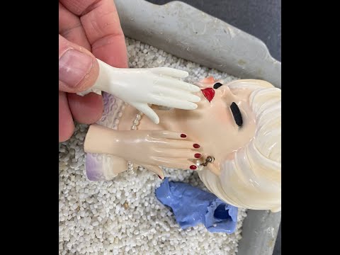 Adding a missing hand to a ceramic figure video