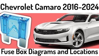 (2016-2024) Chevrolet Camaro Fuse Box Diagrams and Fuse Panel Locations✅