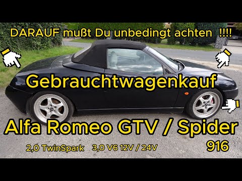 Alfa Romeo 916 GEBRAUCHTWAGENKAUF 😎 DARAUF MUSST DU ACHTEN  GTV Spider TwinSpark & V6 KAUFBERATUNG