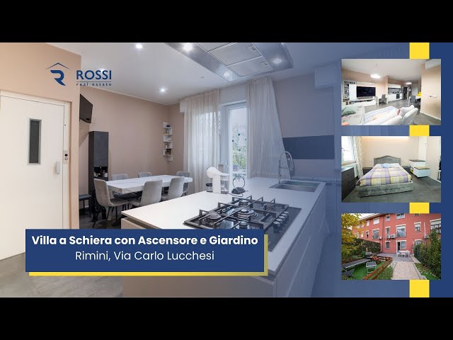 Villa a Schiera con Ascensore e Giardino – Rimini, Via Carlo Lucchesi