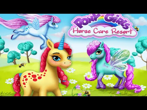 Fun Pony Hair Salon - Pony Girls Horse Care Resort - Animal Hair Style & Dress Up Games For Girls