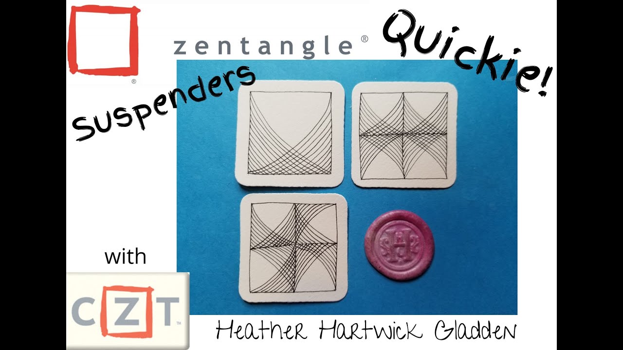 Suspenders | Zentangle® Quickie