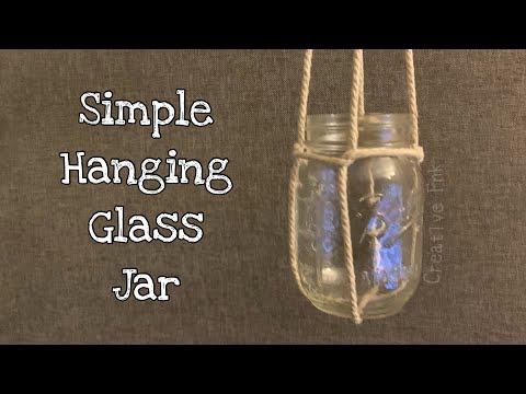 How to hang a glass jar in 2 minutes!🪴