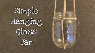 How to hang a glass jar in 2 minutes!🪴