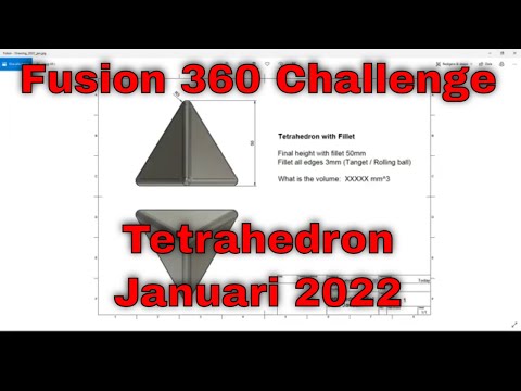 Fusion 360 Challenge - Tetrahedron - Januari 2022