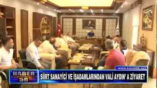 SİİRT SANAYİCİ VE İŞADAMLARINDAN VALİ AYDIN' A ZİYARET