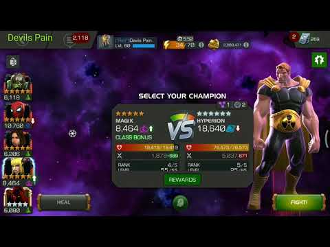 How to beat uncollected Hyperion in MCOC by Devils Pain