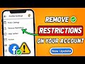 How To Remove Account Restriction On Facebook New Method