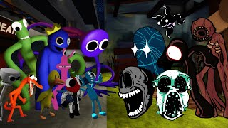 Cover art for rainbow friends vs doors read subtitle for the story