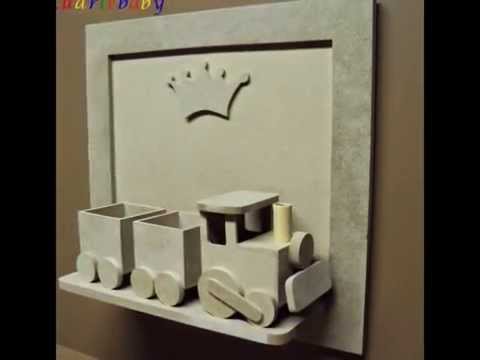 Enfeite porta de maternidade com trenzinho Luartebaby