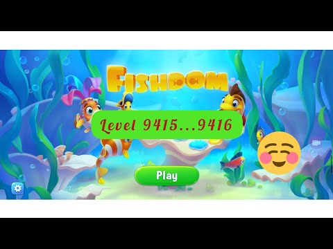 FISHDOM GAME LEVEL 9415....9416 #fishdom #gamevideo