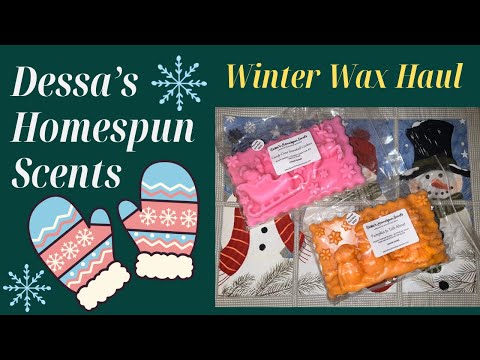 Vendor Wax Haul - DESSA’S HOMESPUN SCENTS Christmas/Winter Preorder 2025 #homefragrance 