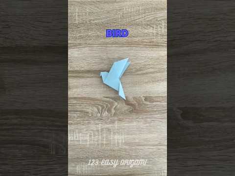 BIRD PAPER ORIGAMI TUTORIAL | HOW TO MAKE EASY ORIGAMI BIRD | DIY BIRD