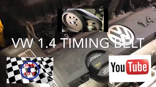 How to - Volkswagen Polo 1.4 Petrol timing belt change. Step by step replacement guide.