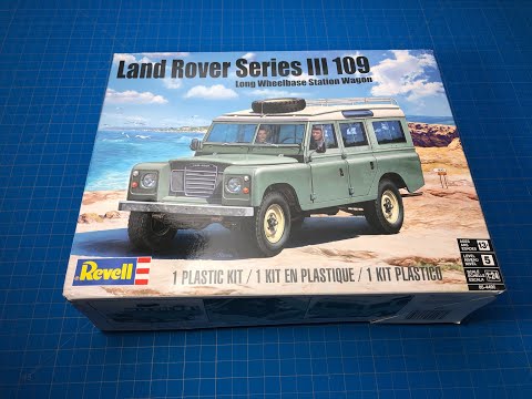 Kit de construcción de maquetas de plástico Revell 85-4498 para Land Rover  Series III 109, escala 1:24, 184 piezas, nivel 5, color azul