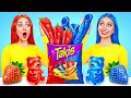 Red Food vs Blue Food Challenge | Funny Challenges by TeenDO
