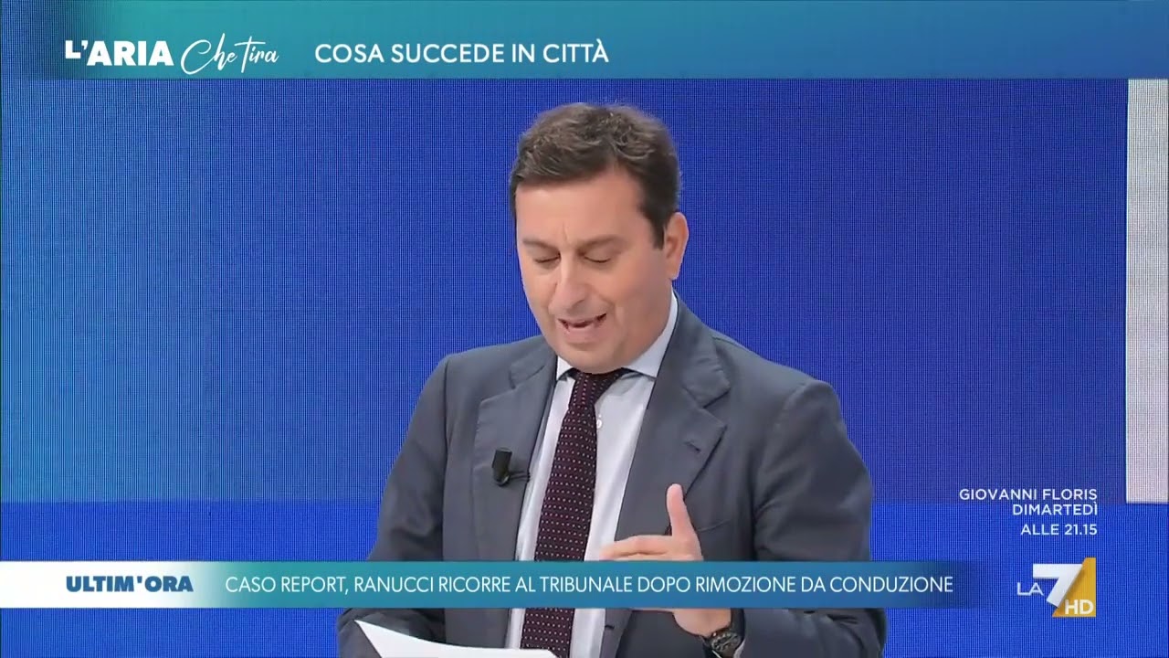 Ultim'ora - Report, David Parenzo: "Ranucci fa ricorso al tribunale dopo la rimozione dalla ...