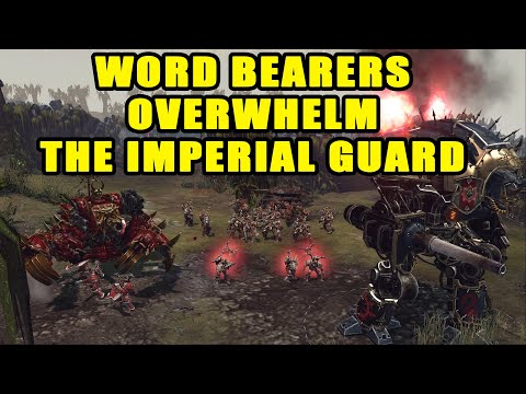 Ruin Them! Word Bearers Overwhelm the Imperial Guard in a Brutal 1v3 Battle